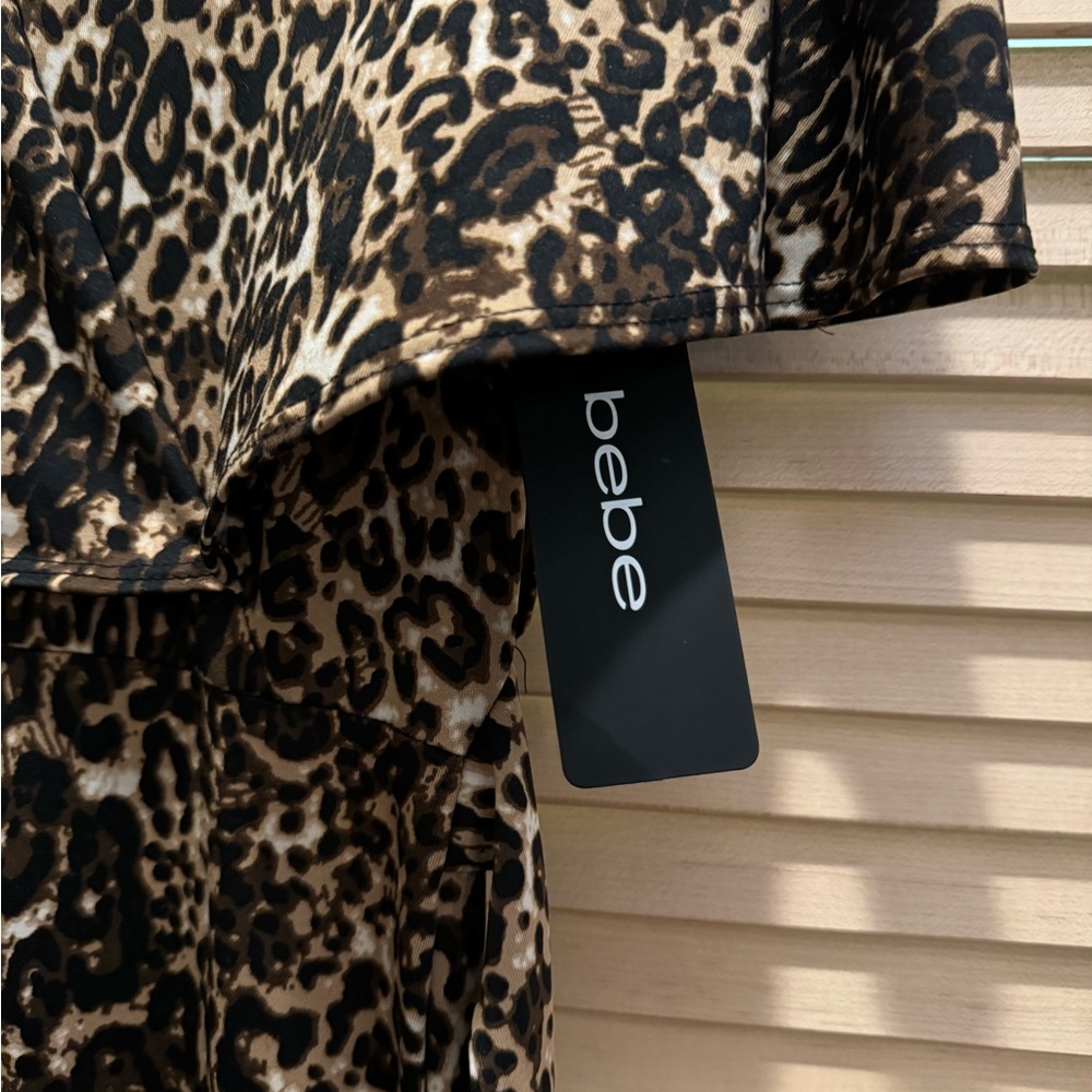 Leopard print BRAND NEW BEBE pantsuit! - Picture 4 of 5